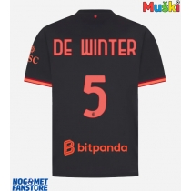 AC Milan Koni De Winter #5 Rezervni Dres 2026-27 Kratak Rukav